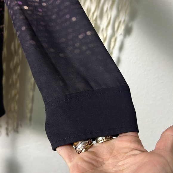 Tory Burch Silk Confetti Print Blouse Size Small - Picture 2 of 9